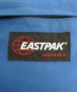 画像2: 80'S EASTPAK 旧タグ ボトムレザー ナイロン バックパック ブルー USA製 (VINTAGE)