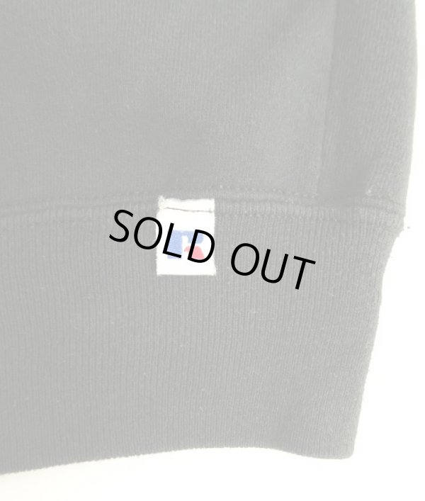 画像3: 90'S RUSSELL ATHLETIC 前Vガゼット付き クルーネック スウェットシャツ ブラック USA製 (VINTAGE)