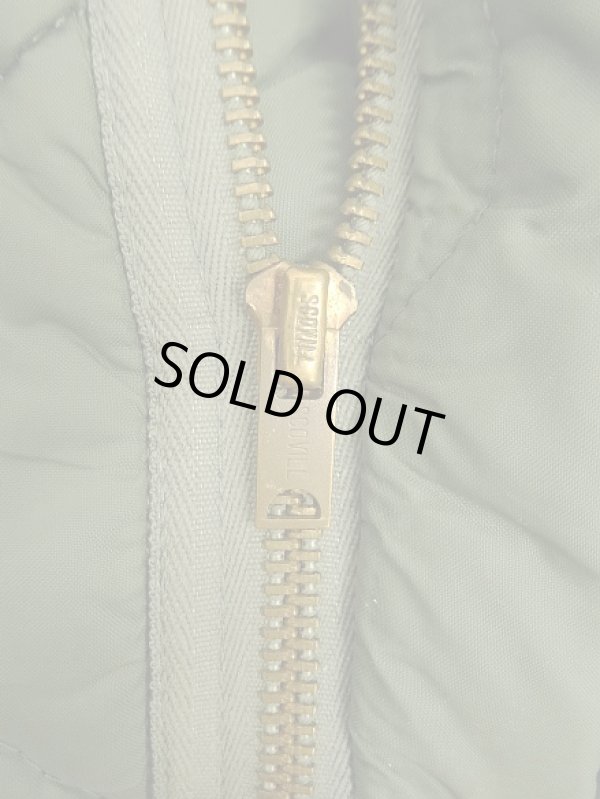 画像4: 80'S アメリカ軍 USAF "CWU-9/P" キルティング ライナージャケット セージグリーン L (VINTAGE) 