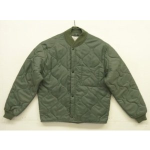 画像: 90'S アメリカ軍 USAF "CWU-9/P" キルティング ライナージャケット セージグリーン M (VINTAGE) 