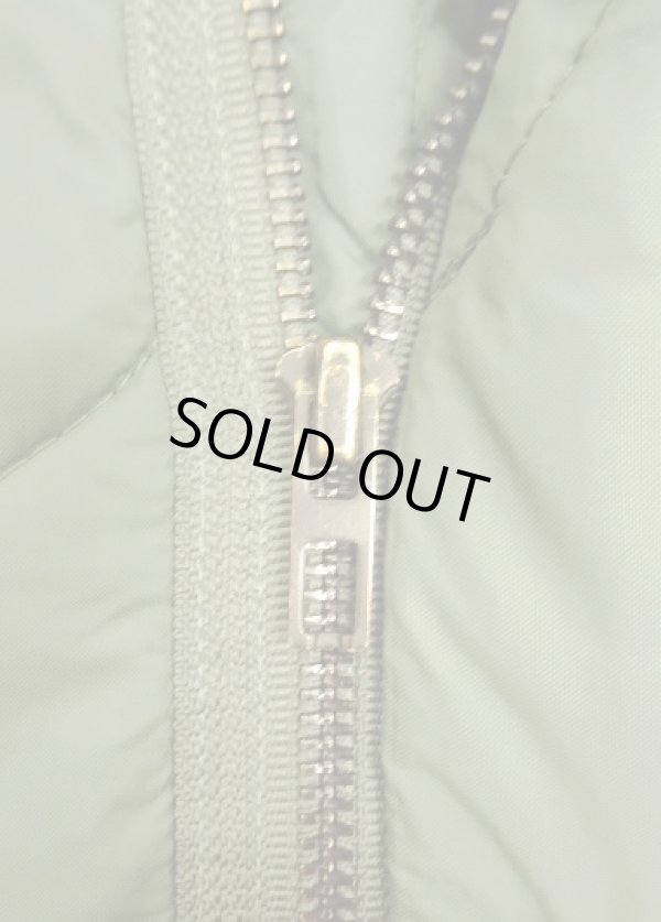 画像4: 90'S アメリカ軍 USAF "CWU-9/P" キルティング ライナージャケット セージグリーン L (VINTAGE) 