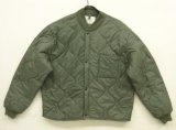 画像: 90'S アメリカ軍 USAF "CWU-9/P" キルティング ライナージャケット セージグリーン L (VINTAGE) 