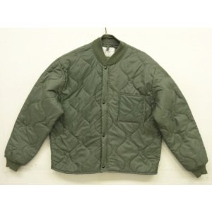 画像: 90'S アメリカ軍 USAF "CWU-9/P" キルティング ライナージャケット セージグリーン L (VINTAGE) 