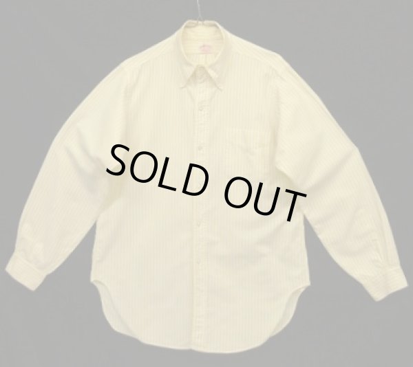 画像1: 60'S BROOKS BROTHERS "MAKERS" 6ボタン オックスフォード BDシャツ ストライプ USA製 (VINTAGE)