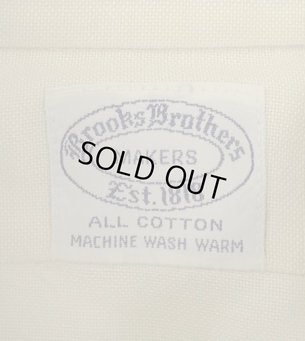 画像2: 60'S BROOKS BROTHERS "MAKERS" 6ボタン オックスフォード BDシャツ 生成り USA製 (VINTAGE)