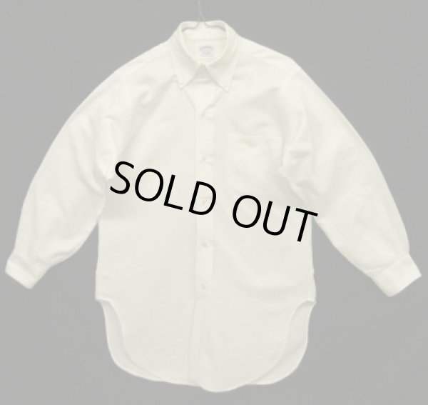 画像1: 60'S BROOKS BROTHERS "MAKERS" 6ボタン オックスフォード BDシャツ ホワイト USA製 (VINTAGE)