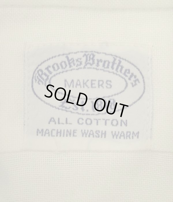 画像2: 60'S BROOKS BROTHERS "MAKERS" 6ボタン オックスフォード BDシャツ ホワイト USA製 (VINTAGE)