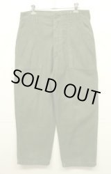 画像: 70'S アメリカ軍 US ARMY "OG107" コットンサテン ベイカーパンツ W32L29 RAPIDブラスジップ (VINTAGE)