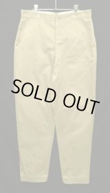 画像: 60'S アメリカ軍 US ARMY コットン100% チノパンツ W38L33 RAPID製アルミジップ (VINTAGE)