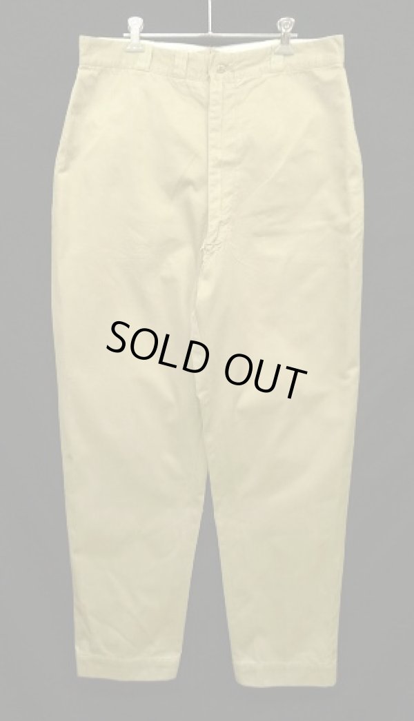 画像1: 60'S アメリカ軍 US ARMY コットン100% チノパンツ W38L33 RAPID製アルミジップ (VINTAGE)