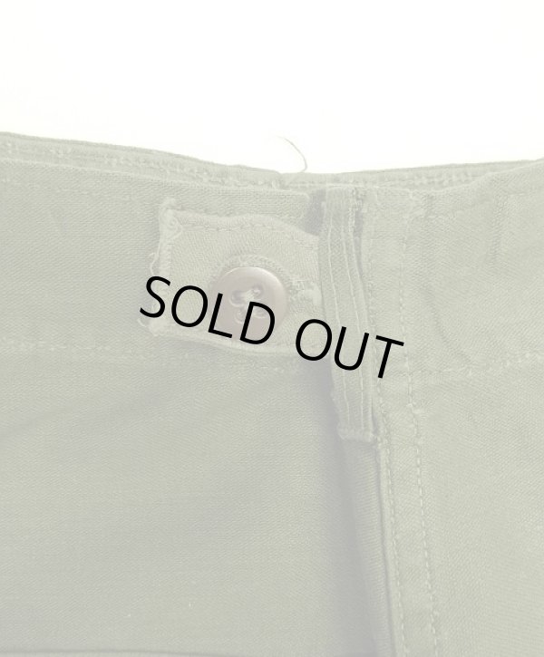 画像4: 60'S アメリカ軍 US ARMY "OG107" 初期モデル コットンサテン 平ボタン ベイカーパンツ LARGE (VINTAGE)