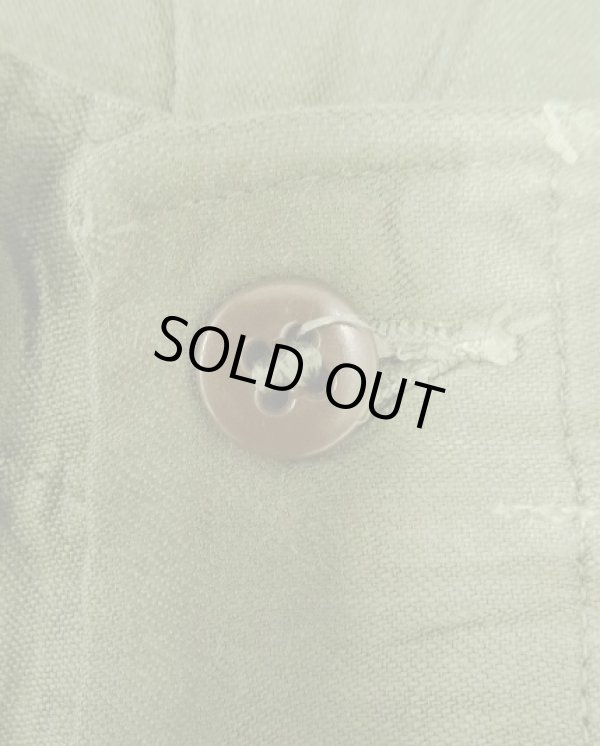 画像3: 60'S アメリカ軍 US ARMY "OG107" 初期モデル コットンサテン 平ボタン ベイカーパンツ LARGE (VINTAGE)