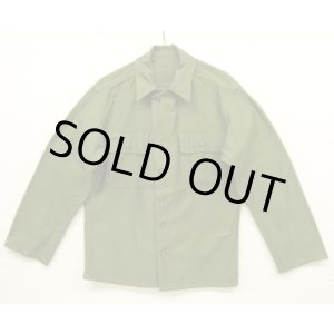 画像: 50'S アメリカ軍 US ARMY "1st MODEL" OG107 コットンサテン ユーティリティシャツ (DEADSTOCK)