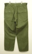 画像5: 60'S アメリカ軍 US ARMY "OG107" 初期モデル コットンサテン 平ボタン ベイカーパンツ LARGE (VINTAGE)