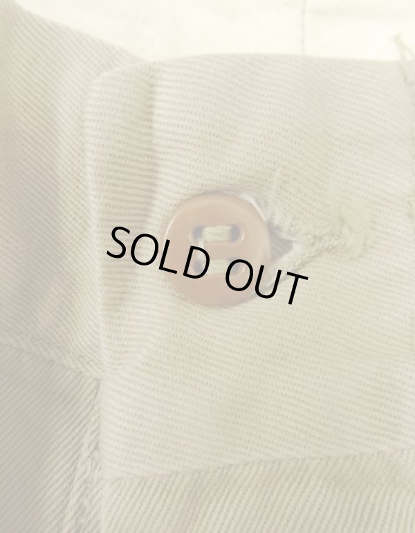 画像2: 50'S アメリカ軍 US ARMY "MIL-T-2064C" ボタンフライ チノパンツ W31L31 (VINTAGE)