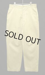 画像: 60'S アメリカ軍 US ARMY コットン100% チノパンツ W34L31 RAPID製ブラスジップ (VINTAGE)