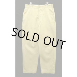 画像: 60'S アメリカ軍 US ARMY コットン100% チノパンツ W34L31 RAPID製ブラスジップ (VINTAGE)