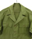 画像3: 50'S アメリカ軍 US ARMY "1st MODEL" OG107 コットンサテン ユーティリティシャツ (DEADSTOCK)