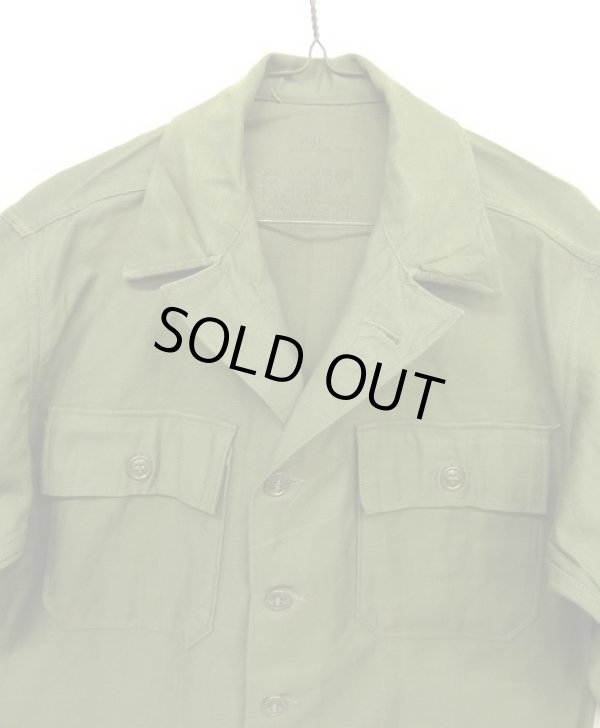 画像3: 50'S アメリカ軍 US ARMY "1st MODEL" OG107 コットンサテン ユーティリティシャツ (DEADSTOCK)