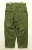画像4: 70'S アメリカ軍 US ARMY "OG107" コットンサテン ベイカーパンツ W32L29 RAPIDブラスジップ (VINTAGE)
