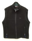 画像1: 90'S PATAGONIA "SYNCHILLA" フルジップ フリースベスト ブラック USA製 (VINTAGE)