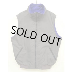 画像: 80'S PATAGONIA "三角旧タグ" シェルドシンチラベスト 裏地フリース ナイロンベスト ダークグレー USA製 (VINTAGE)