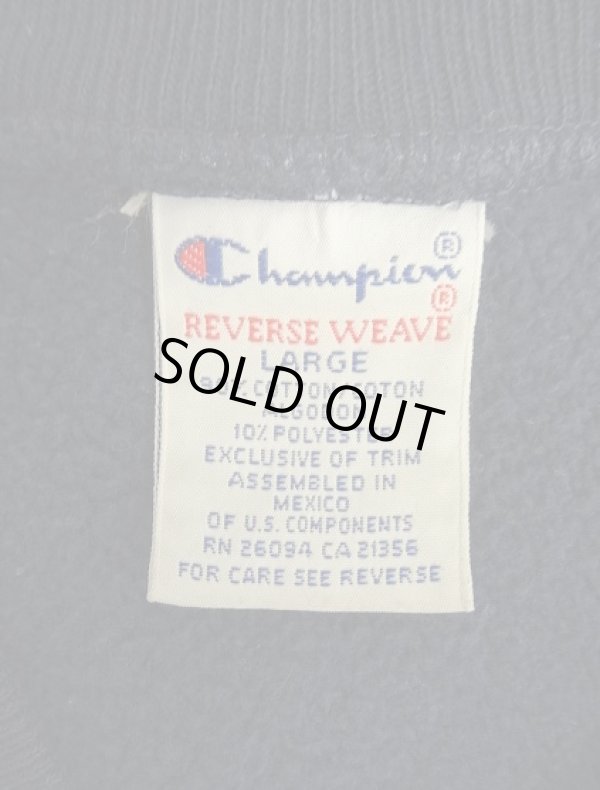 画像2: 90'S CHAMPION 刺繍タグ リバースウィーブ スナップボタン カーディガン ネイビー メキシコ製 (VINTAGE)
