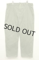 画像: 60'S BIG SMITH トップスナップボタン 裏地キルティング ペインターパンツ オリーブ SCOVILLジップ (VINTAGE)