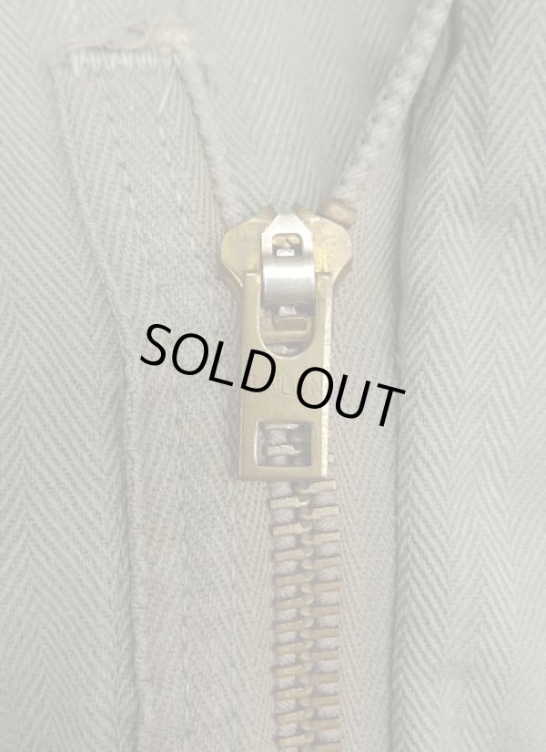 画像5: 50'S HERCULES ヘリンボーンツイル オールインワン カバーオール TALONジップ グレー系カーキ (VINTAGE)