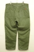 画像5: 60'S BIG SMITH トップスナップボタン 裏地キルティング ペインターパンツ オリーブ SCOVILLジップ (VINTAGE)