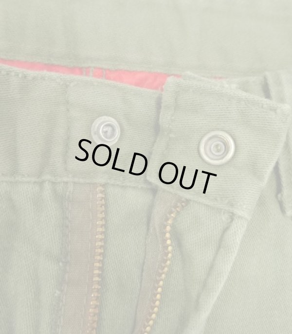 画像3: 60'S BIG SMITH トップスナップボタン 裏地キルティング ペインターパンツ オリーブ SCOVILLジップ (VINTAGE)