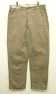 画像1: 60'S McNAIR'S "STEVENS TWIST TWILL" ボタンフライ コットン100% チノパンツ カーキ (VINTAGE)