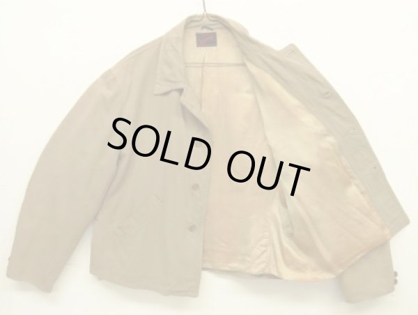 画像4: 40'S SPORTOGS by LEATHERKRAFT レーヨンギャバジン ドリズラージャケット ダークベージュ (VINTAGE)