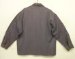 画像4: 50'S UNKNOWN レーヨンギャバジン ドリズラージャケット CROWNジップ ナス紺 (VINTAGE)
