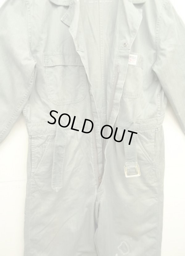 画像4: 50'S HERCULES ヘリンボーンツイル オールインワン カバーオール TALONジップ グレー系カーキ (VINTAGE)