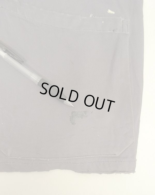 画像6: 50'S UNKNOWN レーヨンギャバジン ドリズラージャケット CROWNジップ ナス紺 (VINTAGE)