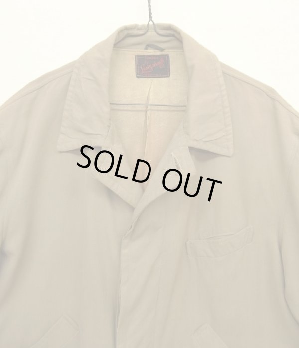 画像3: 40'S SPORTOGS by LEATHERKRAFT レーヨンギャバジン ドリズラージャケット ダークベージュ (VINTAGE)