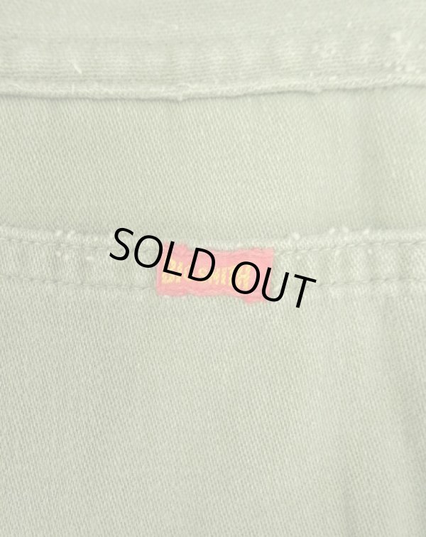 画像6: 60'S BIG SMITH トップスナップボタン 裏地キルティング ペインターパンツ オリーブ SCOVILLジップ (VINTAGE)