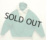 画像: 90'S J.CREW 旧タグ コットン カラーブロック アノラックパーカー ホワイト/グリーン (VINTAGE)