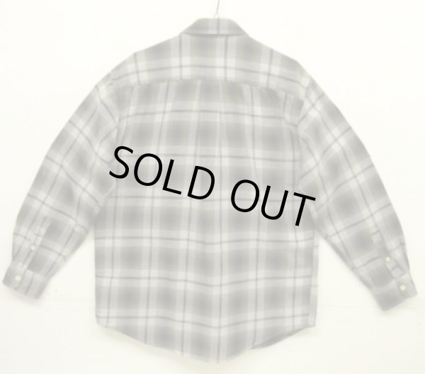 画像3: 90'S J.CREW 旧タグ コットン100% 長袖シャツ オンブレチェック マカオ製 (VINTAGE)