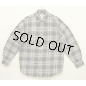 画像: 90'S J.CREW 旧タグ コットン100% 長袖シャツ オンブレチェック マカオ製 (VINTAGE)
