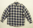 画像1: 90'S J.CREW 旧タグ コットン100% 長袖シャツ オンブレチェック 香港製 (VINTAGE)