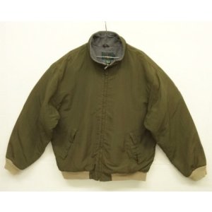 画像: 90'S J.CREW 旧タグ 裏地フリース ナイロン ドリズラージャケット カーキ USA製 (VINTAGE)
