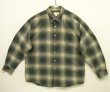 画像1: 90'S J.CREW 旧タグ レーヨン混 長袖シャツ オンブレチェック ポルトガル製 (VINTAGE)