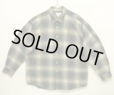 画像: 90'S J.CREW 旧タグ レーヨン混 長袖シャツ オンブレチェック ポルトガル製 (VINTAGE)