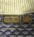 画像2: 80'S EDDIE BAUER 黒タグ ヘンリーネック セーター 総柄 USA製 (VINTAGE)