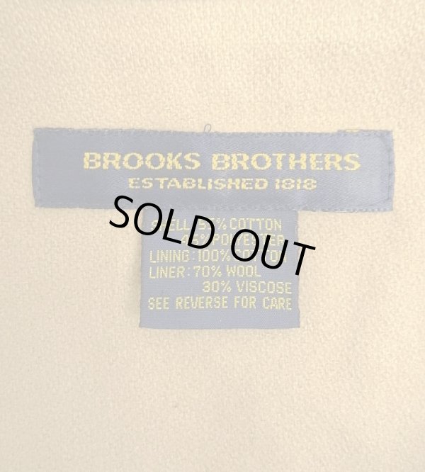画像2: 80'S BROOKS BROTHERS 裏地ウールライナー付き ドリズラージャケット ベージュ (VINTAGE)