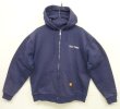 画像1: 80'S CARHARTT 裏地サーマル ダブルフェイスパーカー アルミジップ USA製 (VINTAGE)