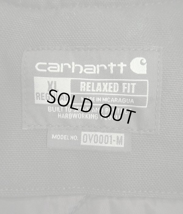 画像2: CARHARTT 裏地キルティング ダックベスト ブラック (USED)