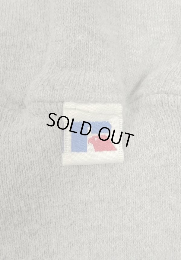 画像3: 90'S RUSSELL ATHLETIC 前Vガゼット付き クルーネック スウェットシャツ ヘザーグレー メキシコ製 (VINTAGE)